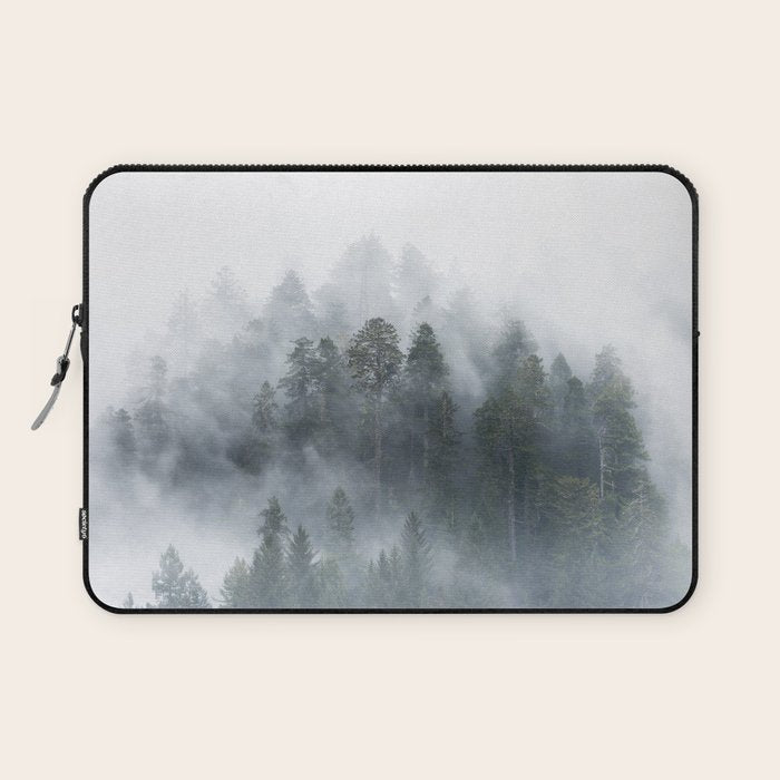 Redwood National Park Forest Fog Laptop Sleeve Gallery Image 1