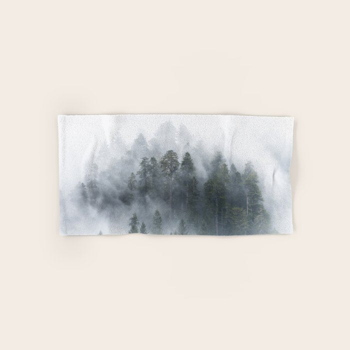 Redwood National Park Forest Fog Bath Towel Gallery Image 1