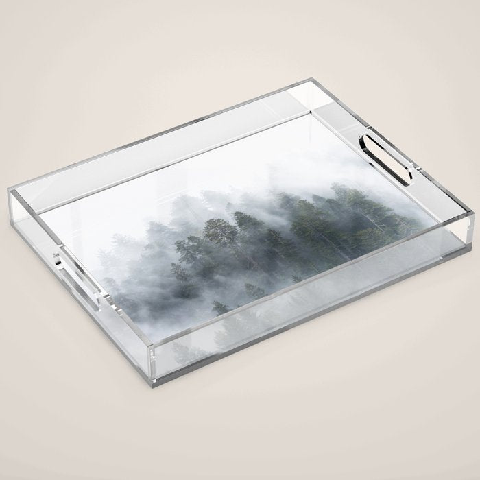 Redwood National Park Forest Fog Acrylic Tray Gallery Image 1