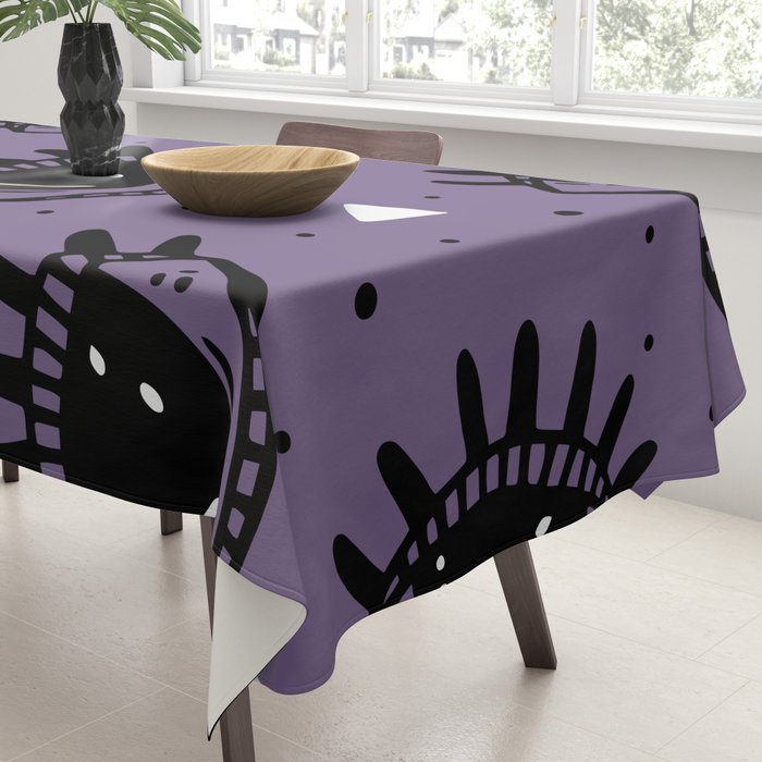 Mystic Eyes, Halloween, Purple Tablecloth Gallery Image 3