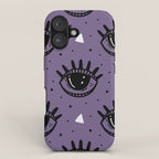 Mystic Eyes, Halloween, Purple iPhone Case Gallery Image 1