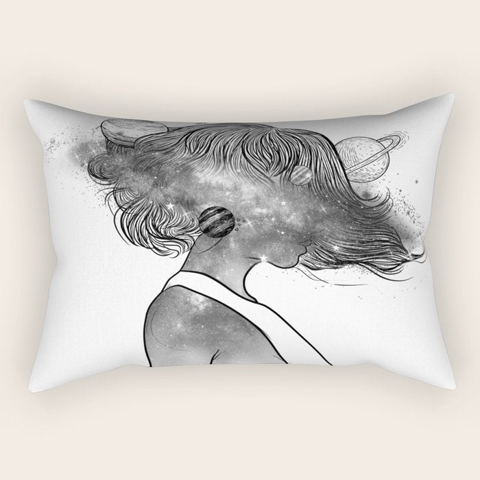 Into the universe. Rectangular Pillow Gallery Image 2
