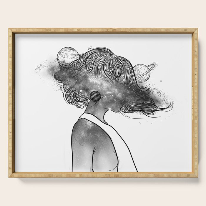 Into the universe. Serving Tray Gallery Image 1