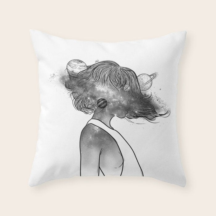 Into the universe. Throw Pillow Gallery Image 1