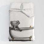 Elephant in Bath Duvet Cover Gallery Image 6