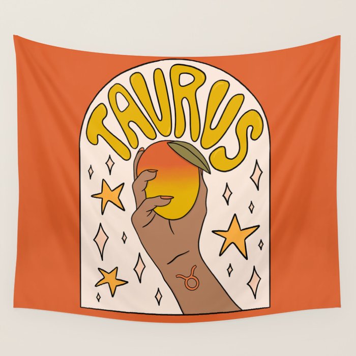 Taurus Mango Wall Tapestry Gallery Image 4