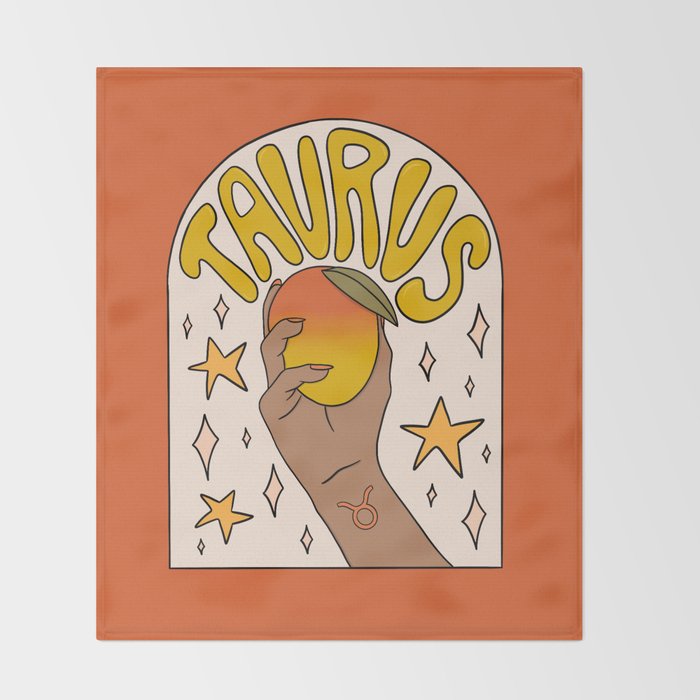 Taurus Mango Throw Blanket Gallery Image 2