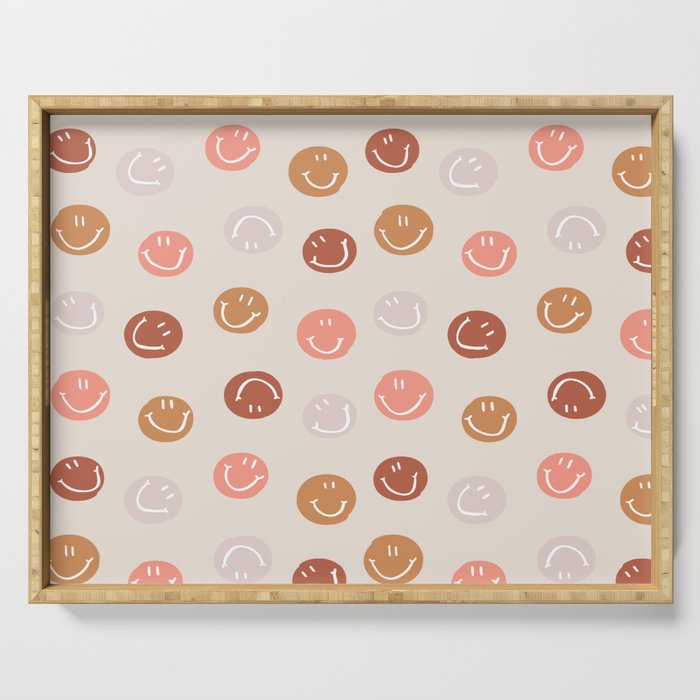 Be Happy! Pink & Orange Serving Tray Gallery Image 1