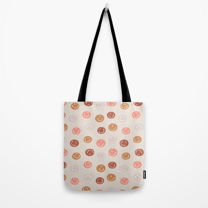 Be Happy! Pink & Orange Tote Bag Gallery Image 2