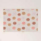 Be Happy! Pink & Orange Welcome Mat Gallery Image 1