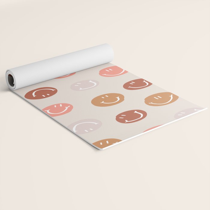 Be Happy! Pink & Orange Yoga Mat Gallery Image 2