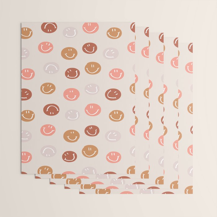 Be Happy! Pink & Orange Wrapping Paper Gallery Image 3
