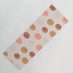 Be Happy! Pink & Orange Yoga Mat Gallery Image 1