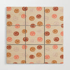 Be Happy! Pink & Orange Wood Wall Art Gallery Image 1