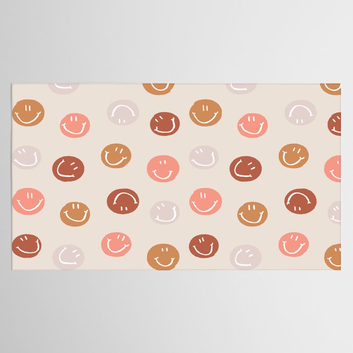 Be Happy! Pink & Orange Tablecloth Gallery Image 2