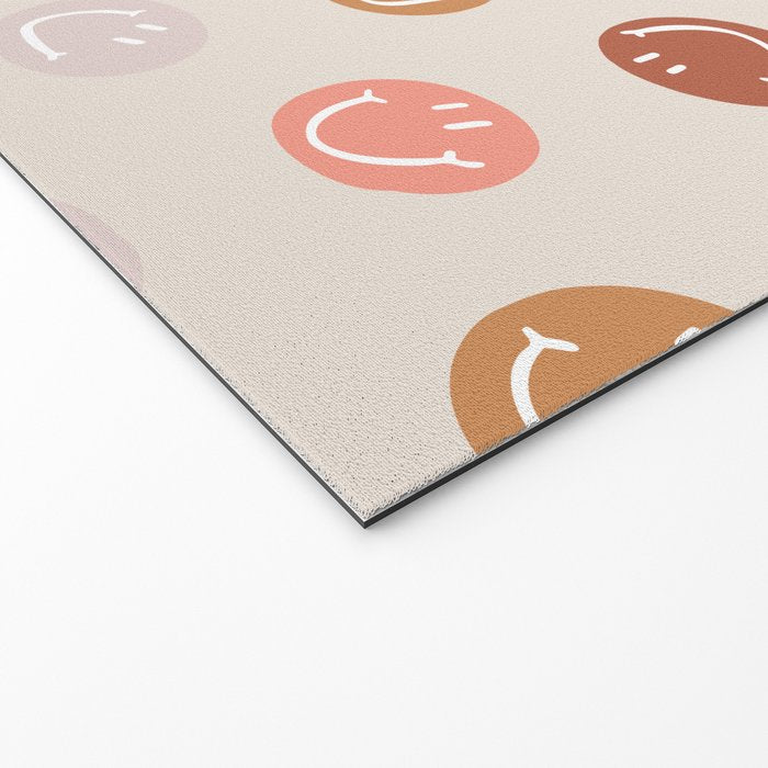 Be Happy! Pink & Orange Welcome Mat Gallery Image 2