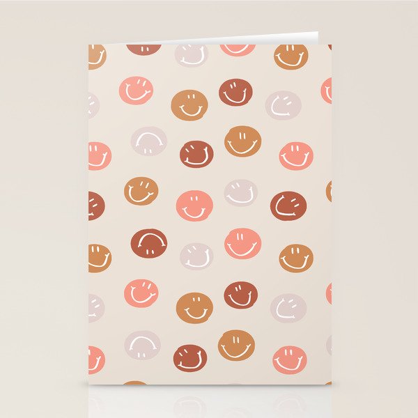 Be Happy! Pink & Orange Stationery Card Gallery Image 1