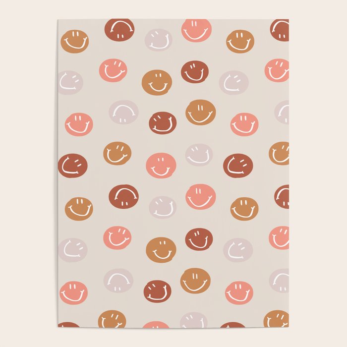 Be Happy! Pink & Orange Poster Gallery Image 1