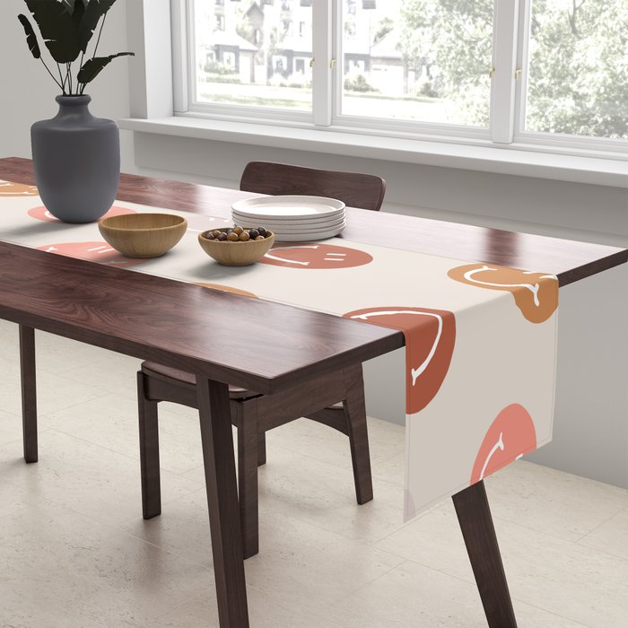 Be Happy! Pink & Orange Table Runner Gallery Image 2