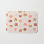 Be Happy! Pink & Orange Bath Mat Gallery Image 1