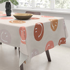 Be Happy! Pink & Orange Tablecloth Gallery Image 3