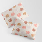 Be Happy! Pink & Orange Pillow Sham Gallery Image 3