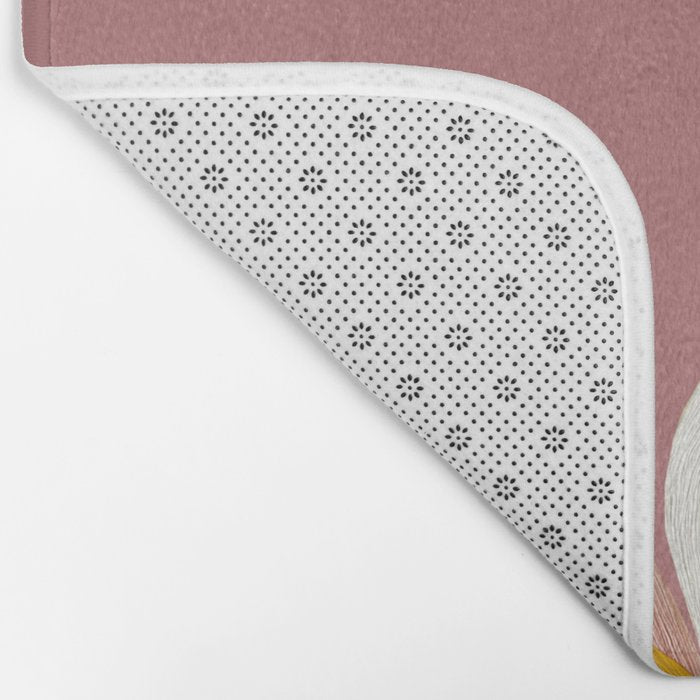 Pink Magnolia Flowers Bath Mat Gallery Image 2