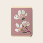 Pink Magnolia Flowers Bath Mat Gallery Image 1