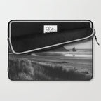 Cannon Beach Sunset - Black and White Nature Photography Laptop Sleeve Gallery Image 2