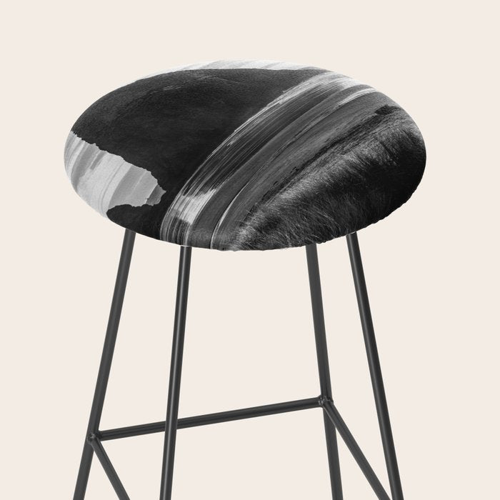 Cannon Beach Sunset - Black and White Nature Photography Stool Gallery Image 2