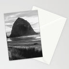 Cannon Beach Sunset - Black and White Nature Photography Stationery Card Gallery Image 2