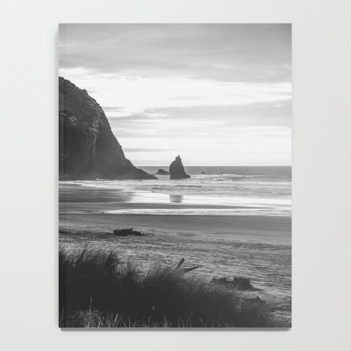 Cannon Beach Sunset - Black and White Nature Photography Notebook Gallery Image 4