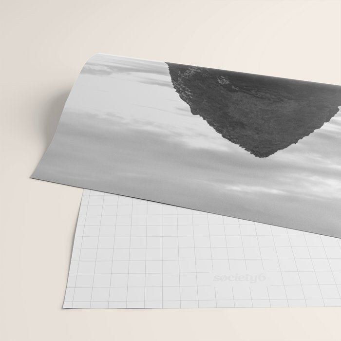 Cannon Beach Sunset - Black and White Nature Photography Wrapping Paper Gallery Image 2