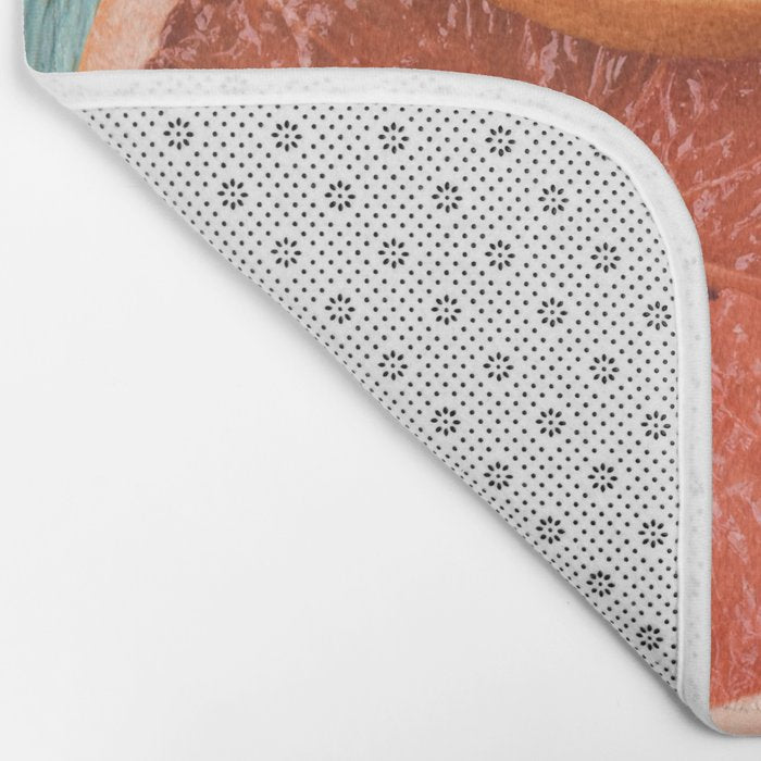 Grapefruit and Tulips Bath Mat Gallery Image 2