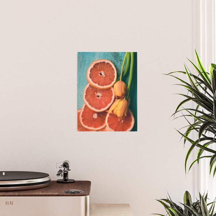 Grapefruit and Tulips Poster Gallery Image 2