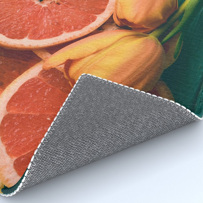 Grapefruit and Tulips Rug Gallery Image 4