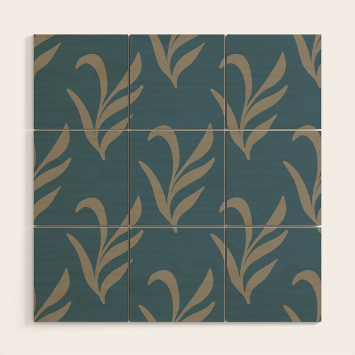 Elegant Leafy Branches Wood Wall Art Gallery Image 1