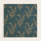 Elegant Leafy Branches Wood Wall Art Gallery Image 1