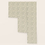 Abstract Leaves Print, Ivory and Green Wallpaper Gallery Image 3