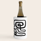 ABSTRACTION 01 | Black and White Abstract Series Wine Chiller Gallery Image 3
