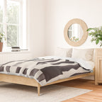 Black & White Abstract Collage #2 Duvet Cover Gallery Image 2
