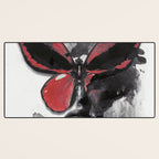Red Butterfly Desk Mat Gallery Image 3