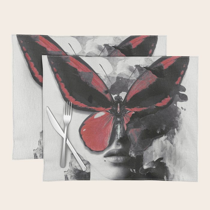 Red Butterfly Placemat Gallery Image 1