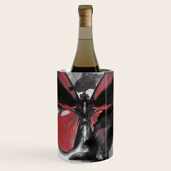 Red Butterfly Wine Chiller Gallery Image 1