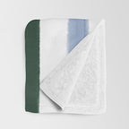 Classic Summer Watercolor Stripes Throw Blanket Gallery Image 3