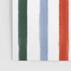 Classic Summer Watercolor Stripes Poster Gallery Image 3