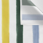 Classic Summer Watercolor Stripes Wall Tapestry Gallery Image 3