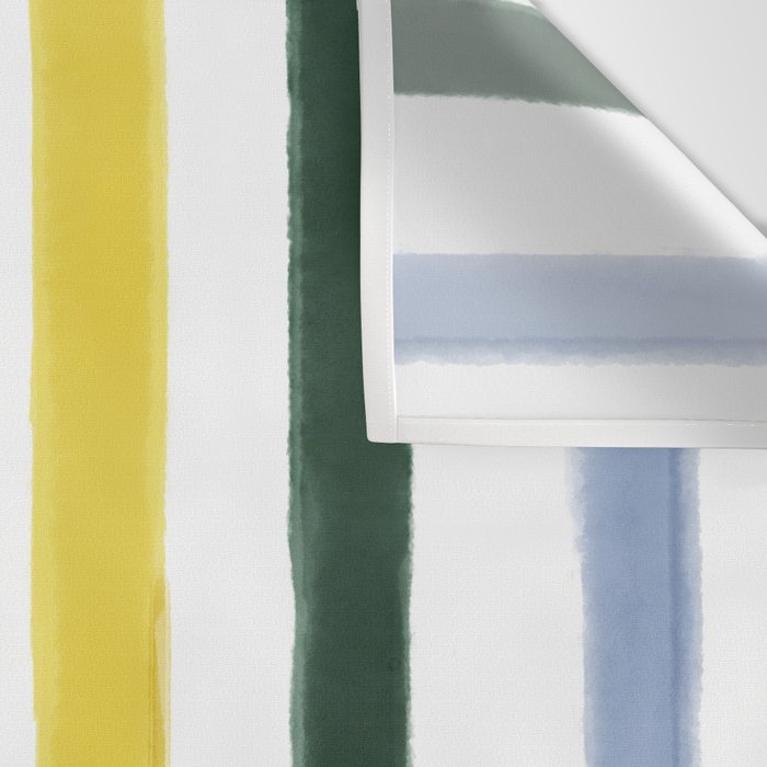 Classic Summer Watercolor Stripes Wall Tapestry Gallery Image 3