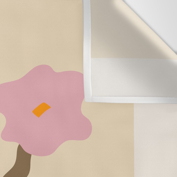 Flower Market, Vienna, Modern Art, Botanical retro art Wall Tapestry Gallery Image 3