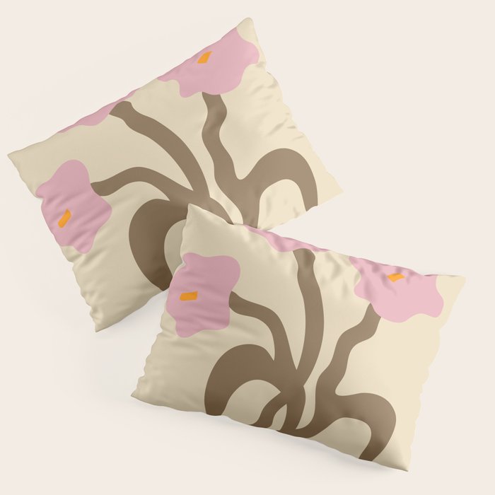 Flower Market, Vienna, Modern Art, Botanical retro art Pillow Sham Gallery Image 3
